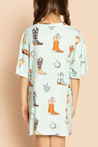Kids’ Long Tee "BLUE"
