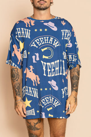 Unisex Long Tee "PAS MON PREMIER RODEO"