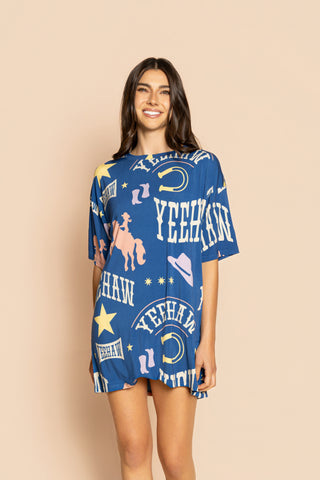 Unisex Long Tee "PAS MON PREMIER RODEO"