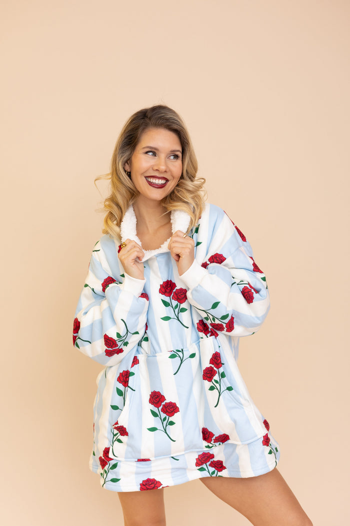 Hoodie Blanket "THORNY BUT LOVELY"