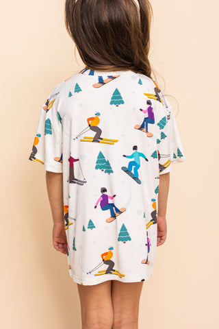Kids' Long Tee "T'AS SKI FAUT"