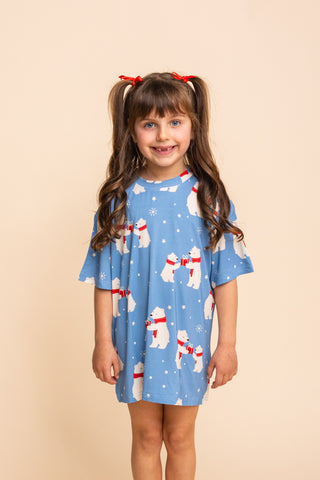 Kids' Long Tee "TOO CUTE TO BEAR"