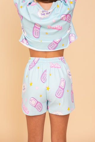 Comfy Short "SPILL THE TEA"