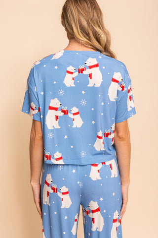 Haut Pyjama "TOO CUTE TO BEAR"