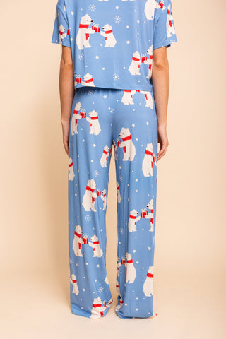 Pantalon Pyjama Évasé "TOO CUTE TO BEAR"