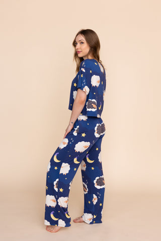 Pantalon Pyjama Évasé "WHY SO SHEEP"