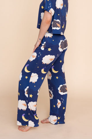 Pantalon Pyjama Évasé "WHY SO SHEEP"