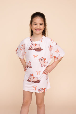 Long Tee Enfant "ROSE"