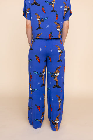 Pantalon Pyjama Évasé "SAUTE QUI PEUT"