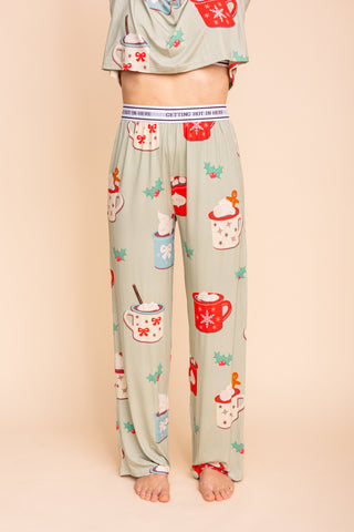 Pantalon Pyjama Évasé "GETTING HOT IN HERE"