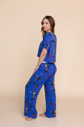 Pantalon Pyjama Évasé "SAUTE QUI PEUT"