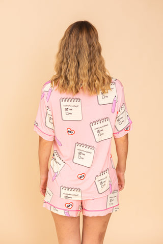 Pajama Blouse "WANNA BE FRIEND"