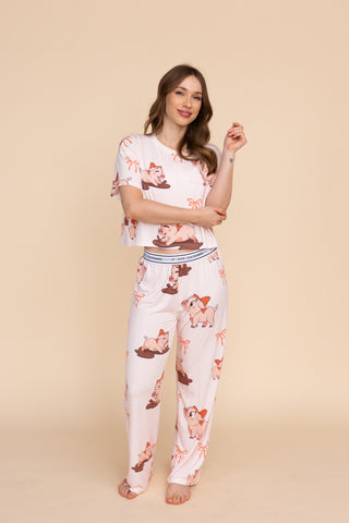 Haut Pyjama "P'TITE COCHONNE"