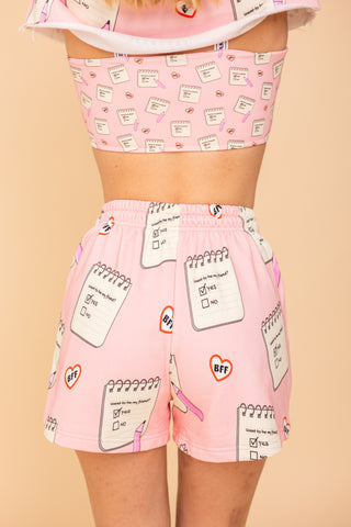 Comfy Short "WANNA BE FRIEND"