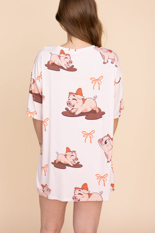 Long Tee Unisexe "P'TIT COCHON"
