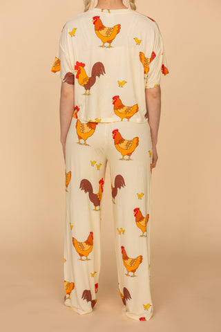 Pantalon Pyjama Évasé "BEAUTIFUL CHICK"