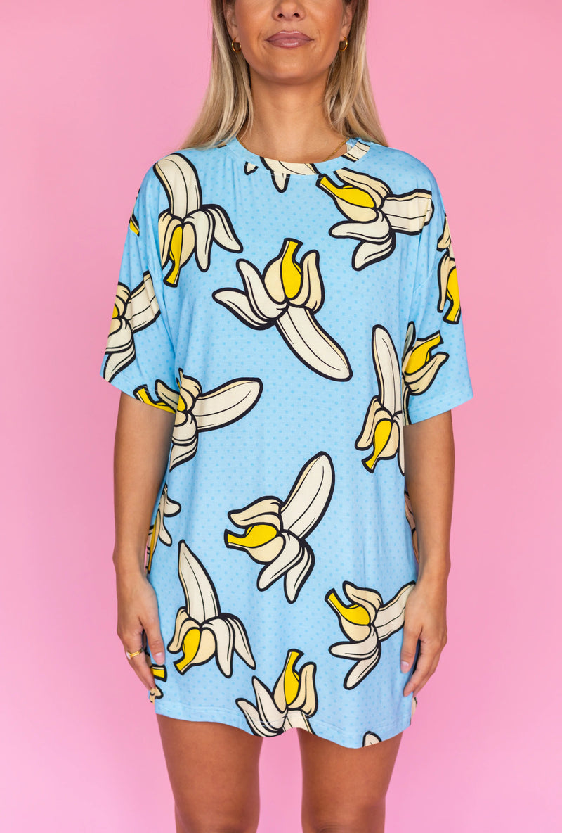 Long Tee Unisexe "WANT SOME BANANAS"