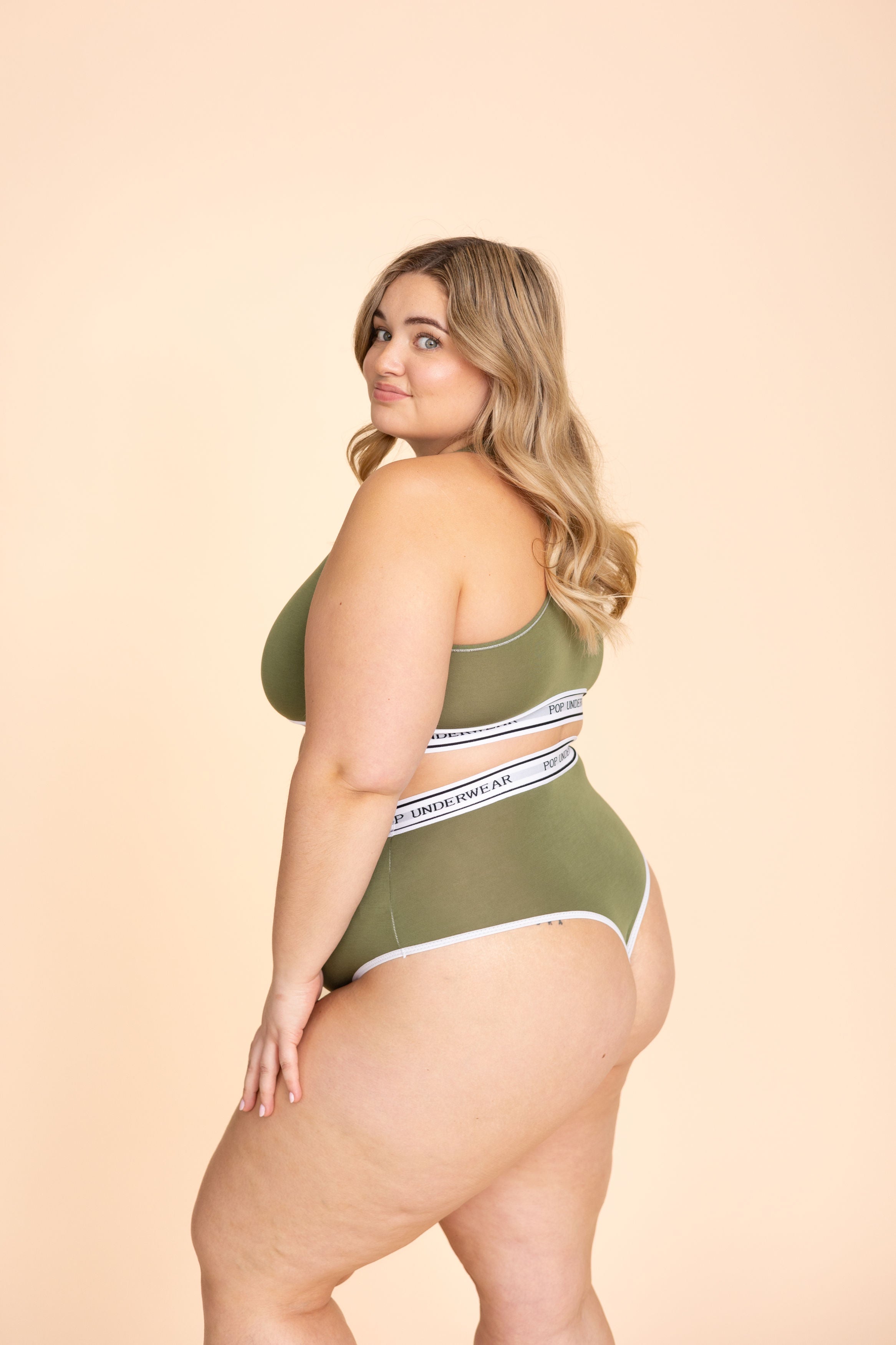 Tanga Taille Haute "KAKI"