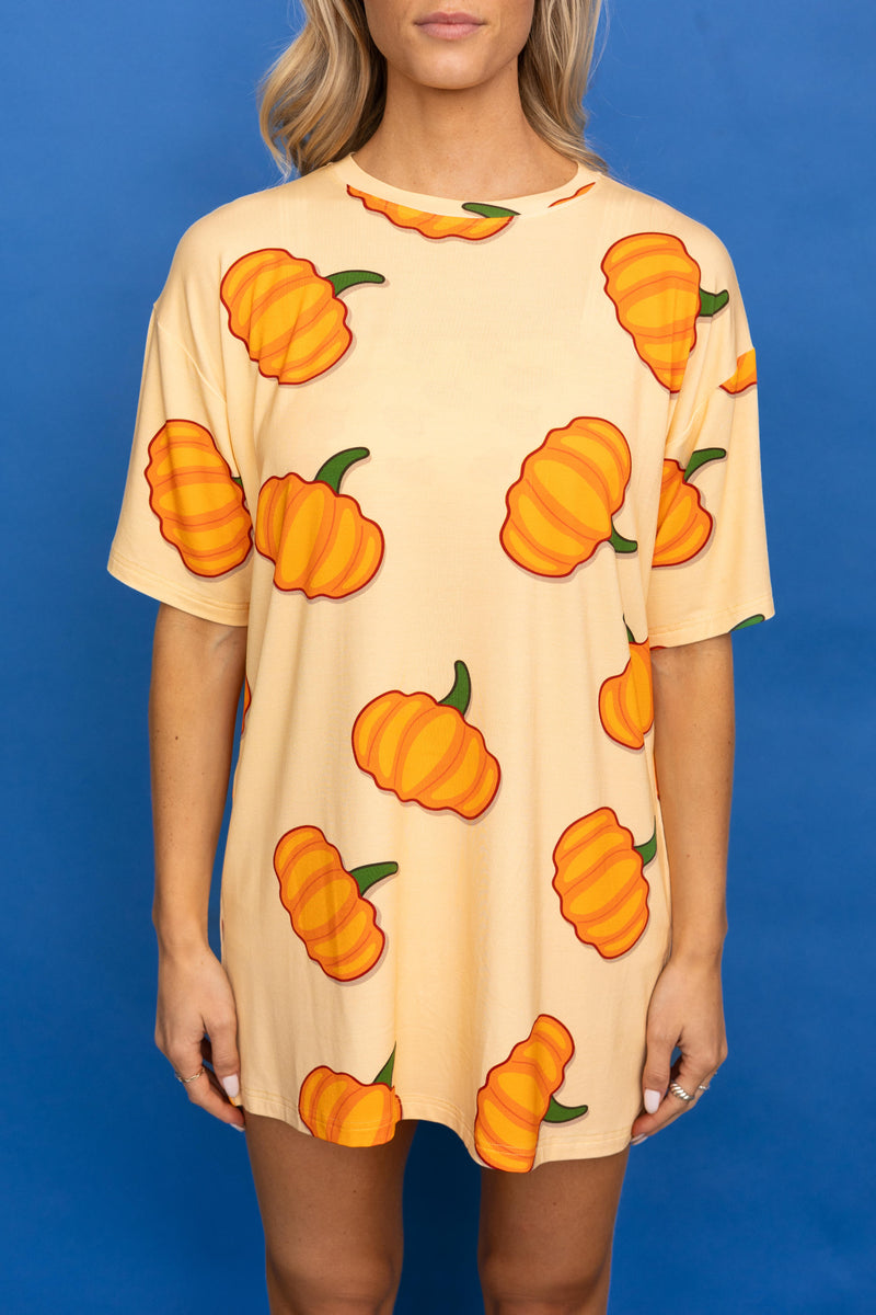 Long Tee Unisexe "PUMPKIN SPICE"