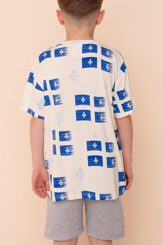 Long Tee Enfant "VIVE LE QUÉBEC"