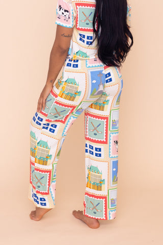 Pantalon Pyjama Évasé "JE ME SOUVIENS"
