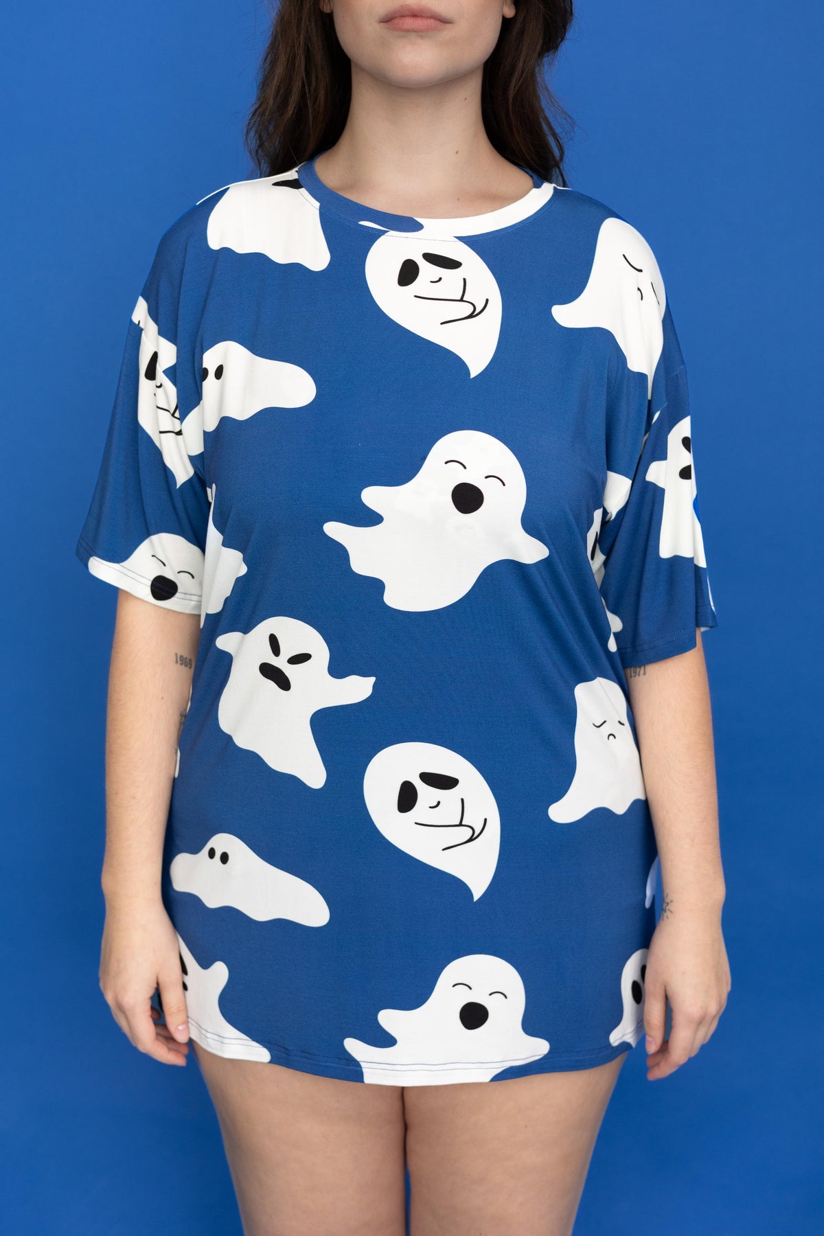 Unisex Long Tee "GHOST MOI PAS"