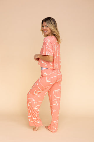 Pantalon Pyjama Évasé "FELINE GOOD"