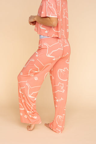 Pajama Pants "FELINE GOOD"