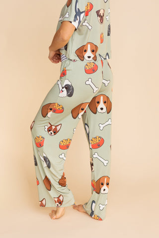 Pantalon Pyjama Évasé "DOGGY STYLE"