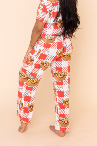 Pantalon Pyjama Évasé "LÂCHE PAS LA PATATE"