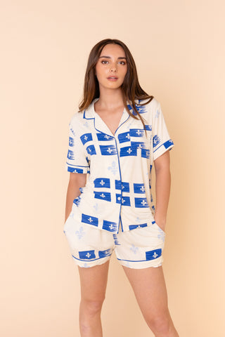 Pajama Blouse "VIVE LE QUÉBEC"