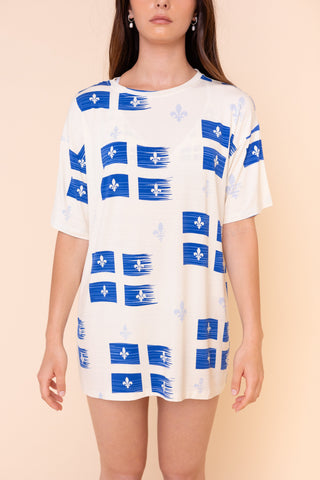 Unisex Long Tee "VIVE LE QUÉBEC"