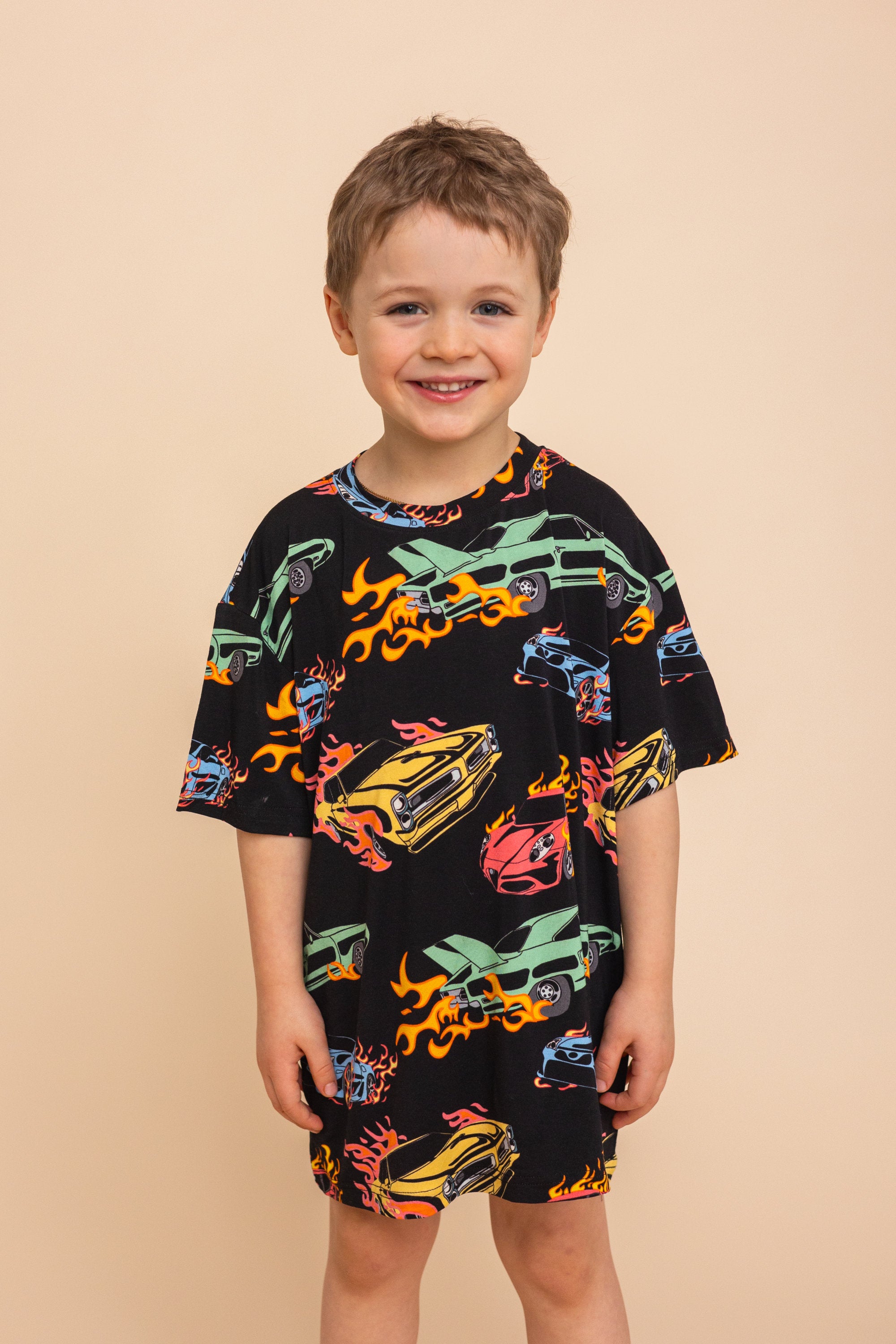 Long Tee Enfant "DANGEROUS CURVES"