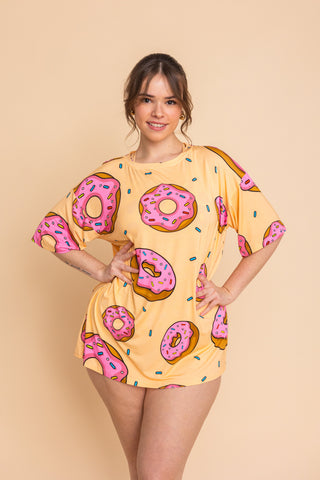 Long Tee Unisexe "I DONUT CARE"