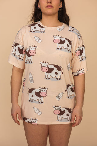 Long Tee Unisexe "WANT SOME MILK"