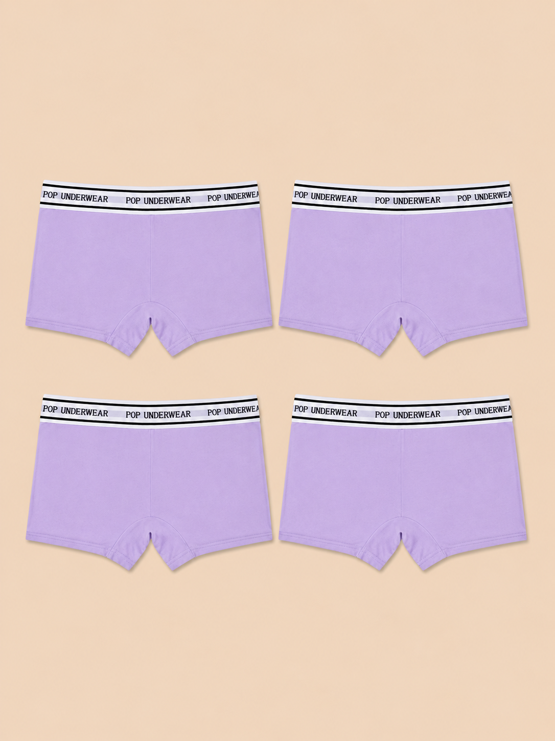 Boxer Femme "LILAS" - Pack de 4