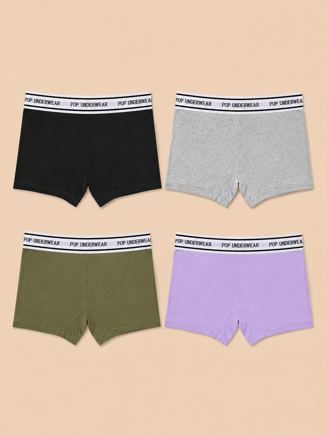 Boxer Femme "CLASSIQUE" - Pack de 4