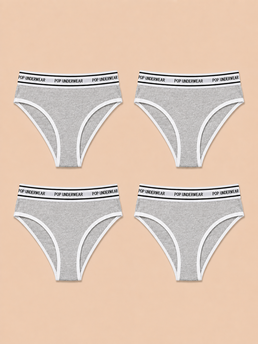 Brésilienne "GRIS" - Pack de 4