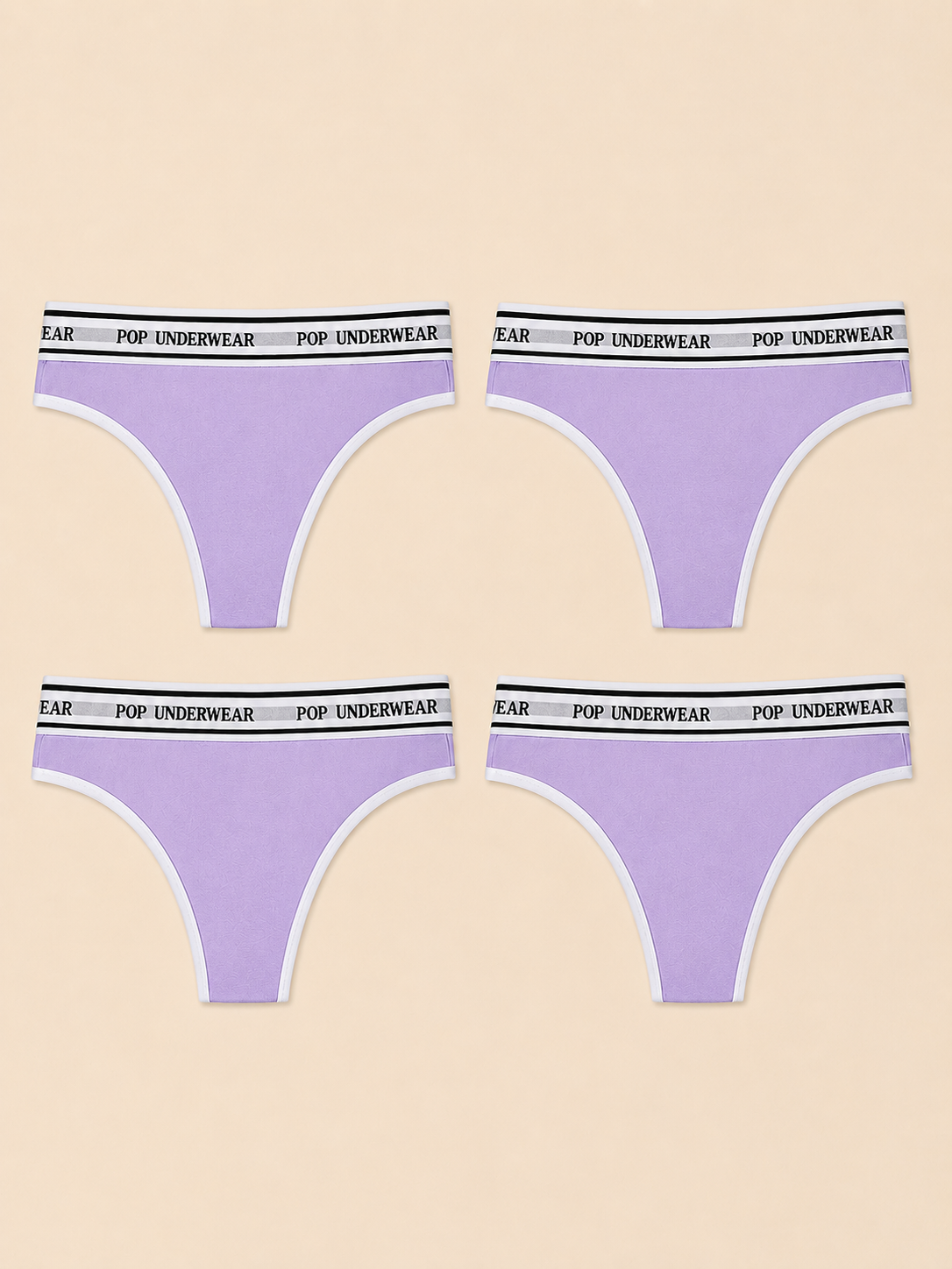 String Mini "LILAS" - Pack de 4