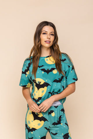 Pajama Crop Top "RIEN À BAT"