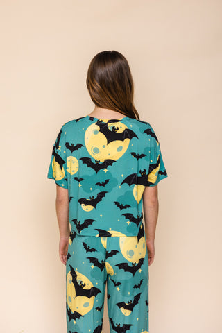 Pajama Crop Top "RIEN À BAT"