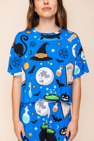 Pajama Crop Top "MAKE IT MAGIC"