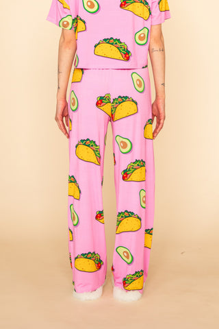 Pajama Pants Évasé "ALL YOU CAN EAT"