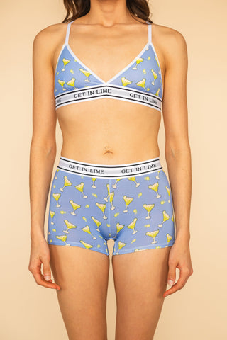 Boxer Femme "GET IN LIME"