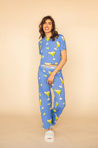 Haut Pyjama "GET IN LIME"