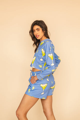 Comfy Short "GET IN LIME"
