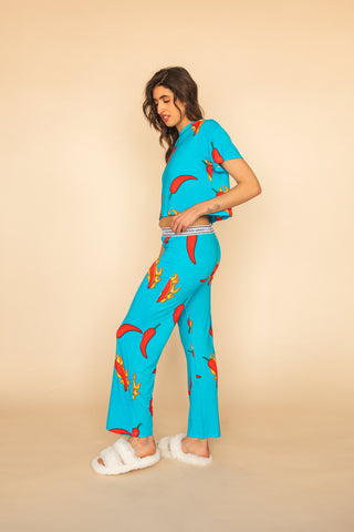 Pantalon Pyjama Évasé "T'ES SPICY"