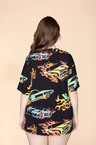 Long Tee Unisexe "DANGEROUS CURVES"